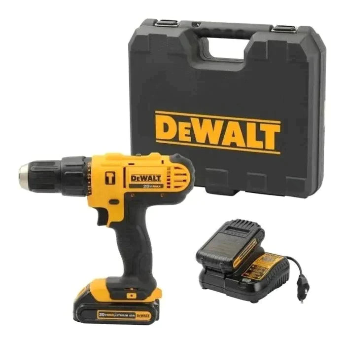 DEWALT Parafusadeira e Furaderia de Impacto de 1/2 Pol. (13mm) a Bateria 20V MAX* Litio-Ion sem Fio