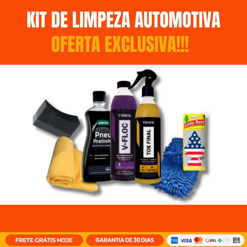 Kit De Limpeza Automotiva