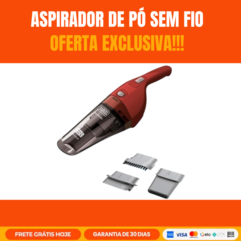 Aspirador de Pó Sem Fio