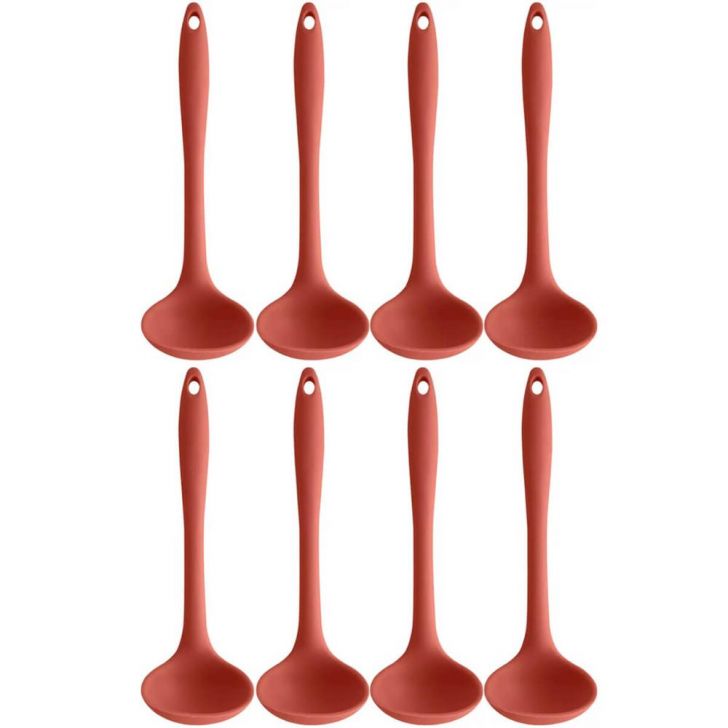 Kit 8 Conchas de Silicone Utensílios Cozinha Talheres para S