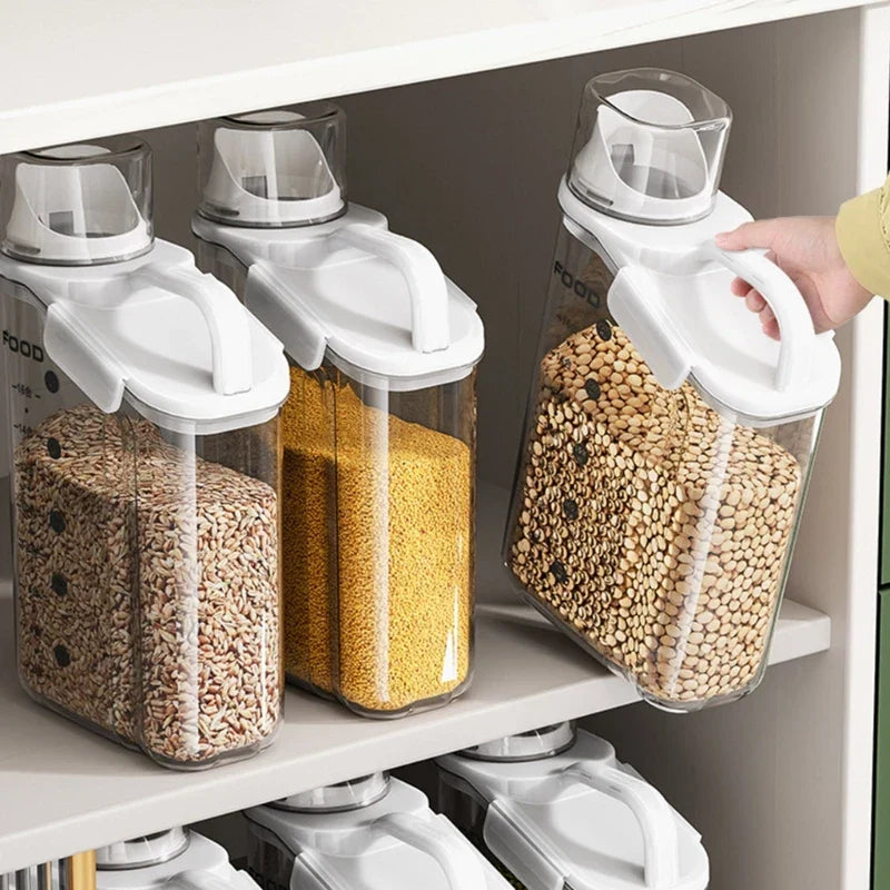 Kit Savefood™ - Dispenser De Vidro Para Alimentos + Potes organizadores de brinde