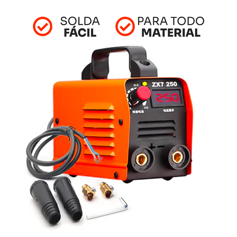 Máquina de Solda Portátil Turbo Weld® Kit Completo + Capacete de BRINDE